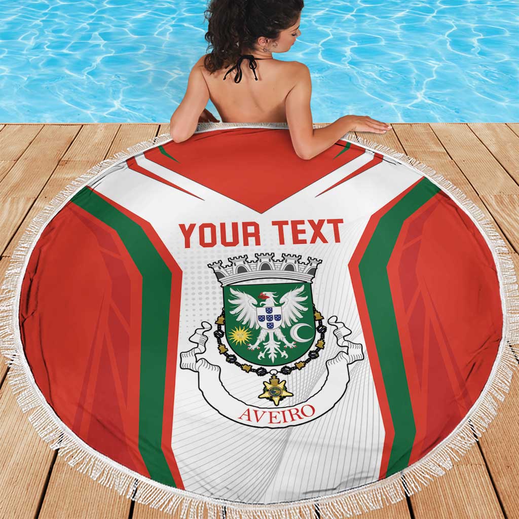 Personalized Aveiro Portugal Beach Blanket Sporty Style - Wonder Print Shop