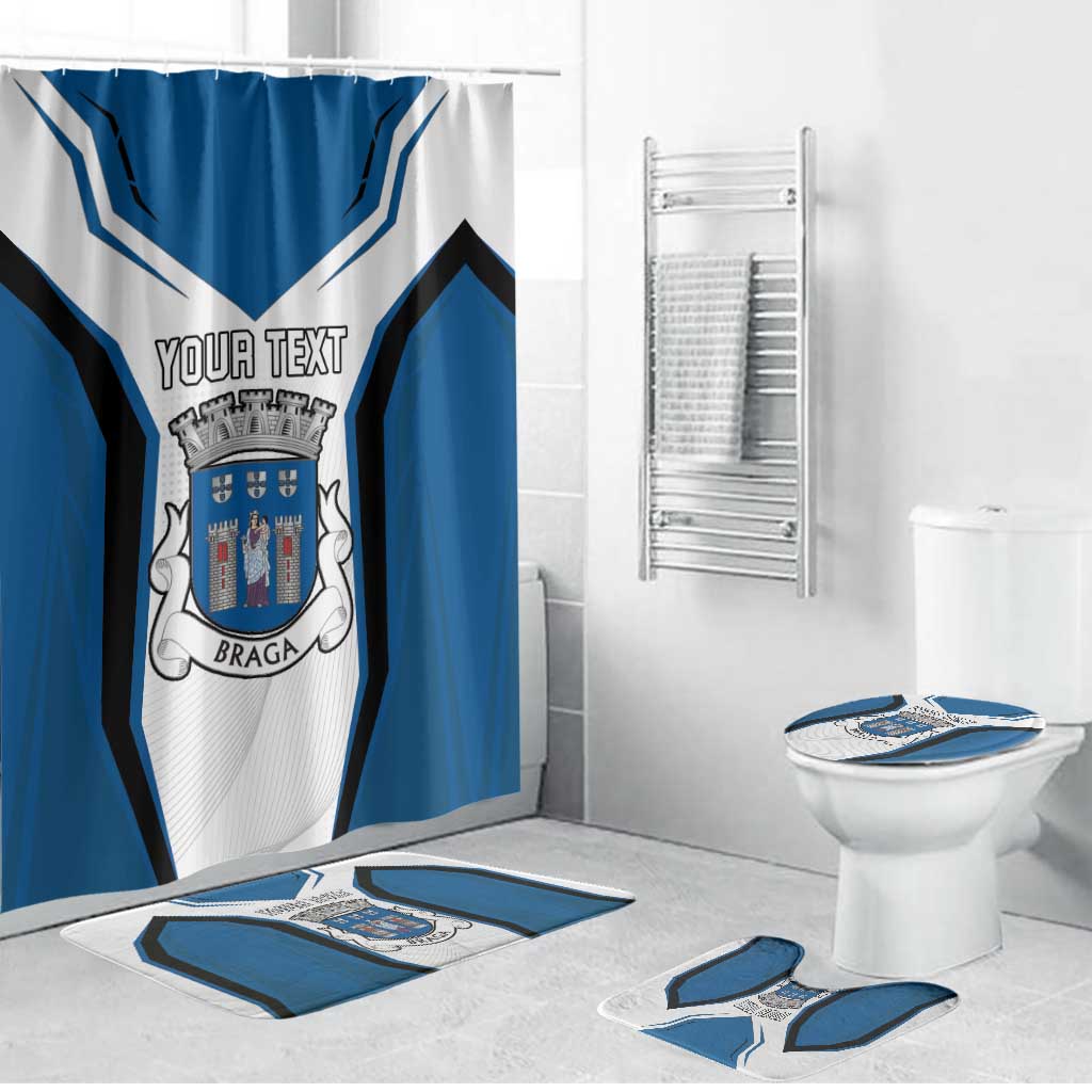 Personalized Braga Portugal Bathroom Set Sporty Style - Wonder Print Shop