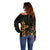 Happy Meskel Celebration Off Shoulder Sweater Cross Fire And Lion Flag Color - Wonder Print Shop