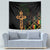 Happy Meskel Celebration Tapestry Cross Fire And Lion Flag Color