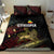 Meskel Ethiopia Bedding Set Lion Of Judah With Grunge Patterns