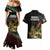 Meskel Ethiopia Couples Matching Mermaid Dress and Hawaiian Shirt Lion Of Judah With Grunge Patterns - Wonder Print Shop