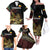 Meskel Ethiopia Family Matching Off The Shoulder Long Sleeve Dress and Hawaiian Shirt Lion Of Judah With Grunge Patterns