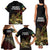 Meskel Ethiopia Family Matching Tank Maxi Dress and Hawaiian Shirt Lion Of Judah With Grunge Patterns - Wonder Print Shop