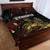 Meskel Ethiopia Quilt Bed Set Lion Of Judah With Grunge Patterns