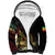 Meskel Ethiopia Sherpa Hoodie Lion Of Judah With Grunge Patterns