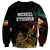 Meskel Ethiopia Sweatshirt Lion Of Judah With Grunge Patterns