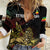 Meskel Ethiopia Women Casual Shirt Lion Of Judah With Grunge Patterns