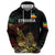 Meskel Ethiopia Zip Hoodie Lion Of Judah With Grunge Patterns