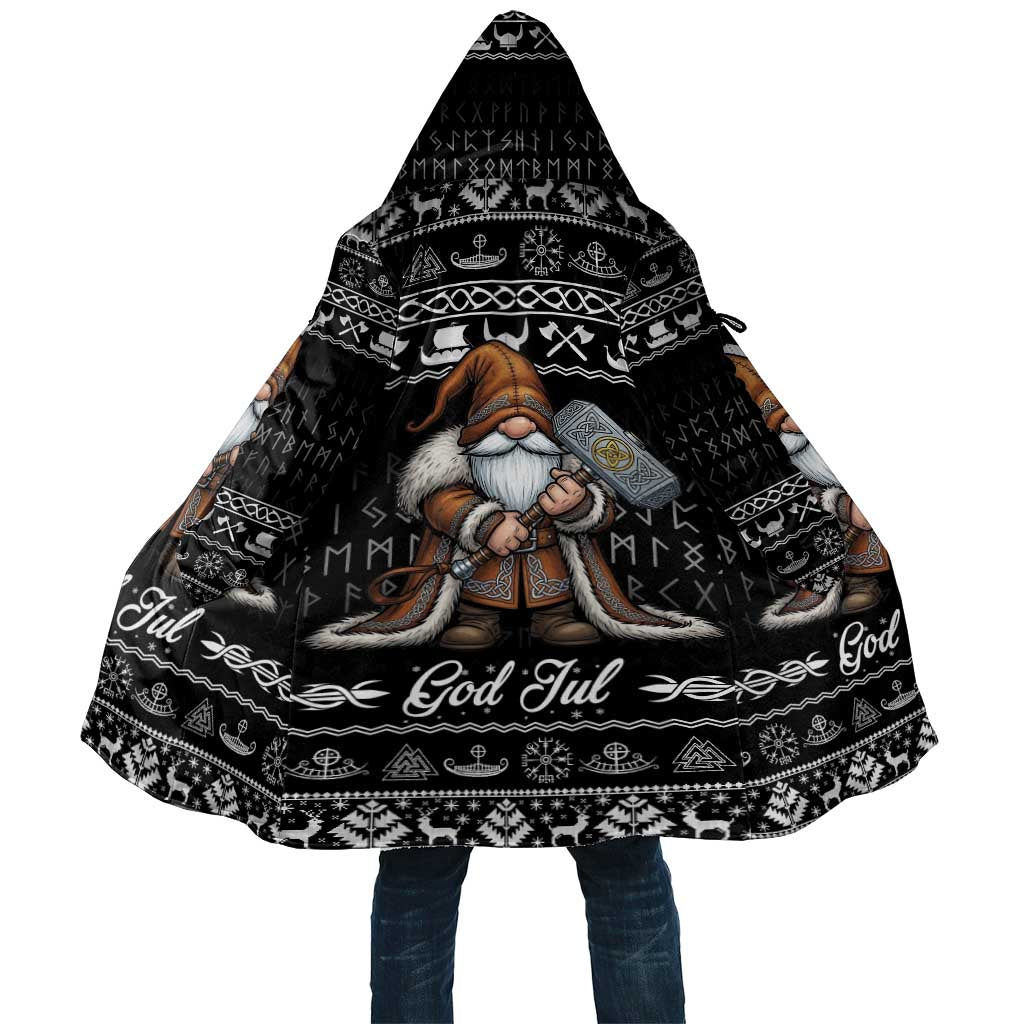 Viking Gnome Christmas Cloak Nordic Xmas Spirit Pattern - Wonder Print Shop