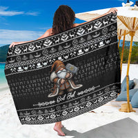 Viking Gnome Christmas Sarong Nordic Xmas Spirit Pattern - Wonder Print Shop
