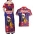 Croatia Christmas Couples Matching Off Shoulder Maxi Dress and Hawaiian Shirt Kuna Zlatica Merry Xmas