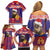 Croatia Christmas Family Matching Off Shoulder Short Dress and Hawaiian Shirt Kuna Zlatica Merry Xmas - Wonder Print Shop