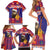 Croatia Christmas Family Matching Short Sleeve Bodycon Dress and Hawaiian Shirt Kuna Zlatica Merry Xmas - Wonder Print Shop