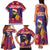 Croatia Christmas Family Matching Tank Maxi Dress and Hawaiian Shirt Kuna Zlatica Merry Xmas - Wonder Print Shop