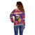 Croatia Christmas Off Shoulder Sweater Kuna Zlatica Merry Xmas - Wonder Print Shop