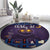 Iceland Christmas Round Carpet Yule Cat Christmas Lightning Art