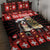 Merry Christmas Bernese Mountain Dog Quilt Bed Set Switzerland Symbols - Lightning Art