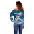 Lithuania Christmas Off Shoulder Sweater Coat Of Arms Merry Xmas - Wonder Print Shop