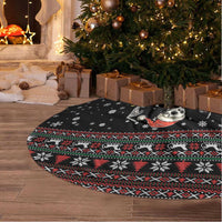 Six Seven Santa Skeleton Tree Skirt Funny Christmas Skull - Wonder Print Shop
