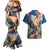 Serbia Eagle Statehood Day Couples Matching Mermaid Dress and Hawaiian Shirt Only Unity Saves The Serbs - Wonder Print Shop