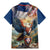 Serbia Eagle Statehood Day Family Matching Mermaid Dress and Hawaiian Shirt Only Unity Saves The Serbs - Wonder Print Shop