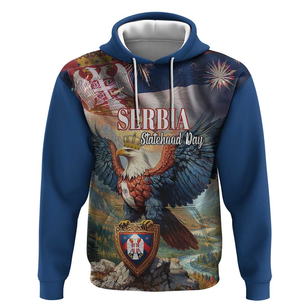 Serbia Eagle Statehood Day Hoodie Only Unity Saves The Serbs - Wonder Print Shop