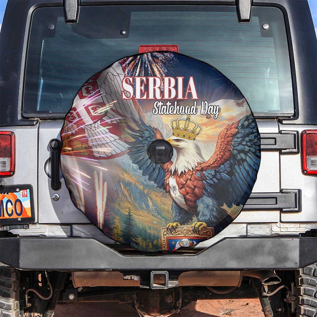 Serbia Eagle Statehood Day Spare Tire Cover Only Unity Saves The Serbs - Wonder Print Shop