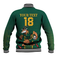 Custom South Africa Rugby Baseball Jacket Go Springboks - Wonder Print Shop