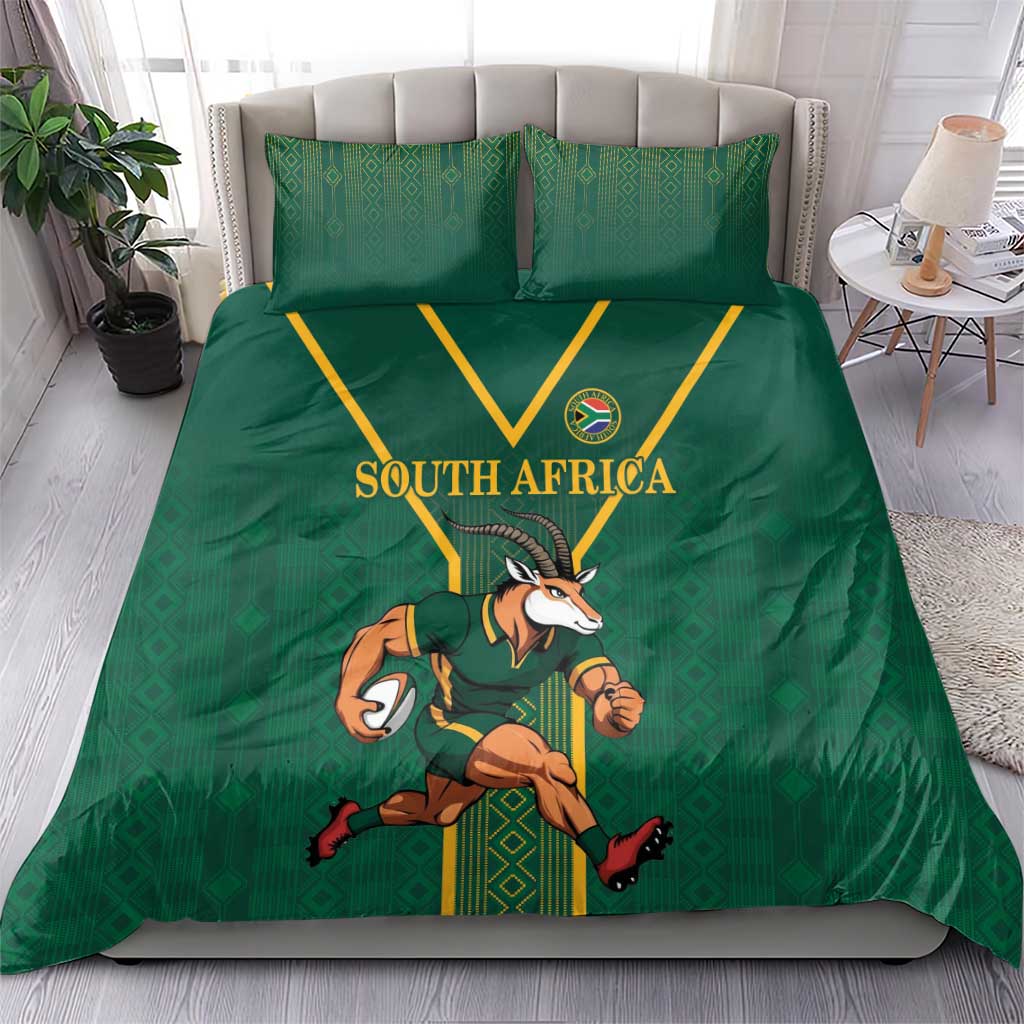 South Africa Rugby Bedding Set Go Springboks - Wonder Print Shop