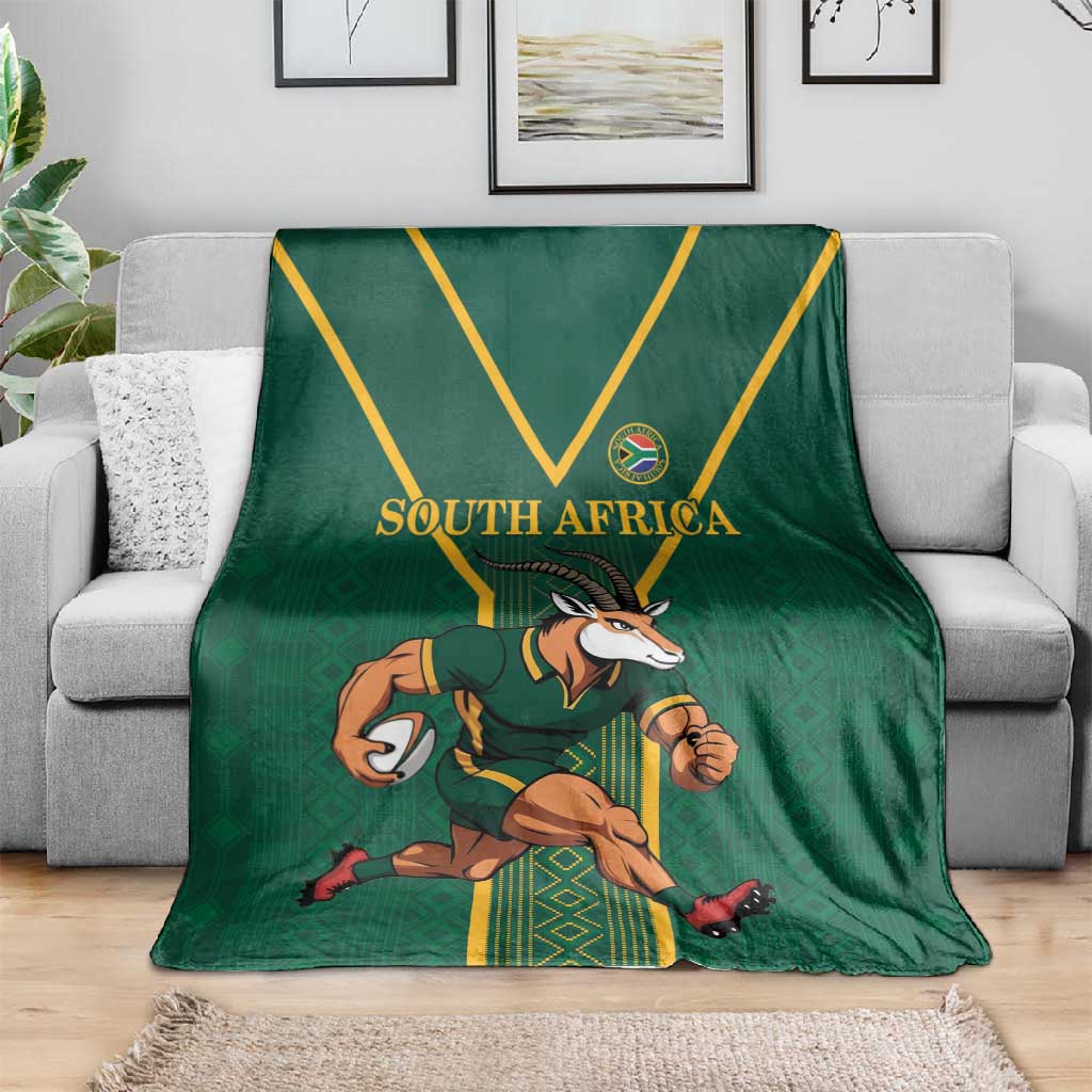 South Africa Rugby Blanket Go Springboks - Wonder Print Shop
