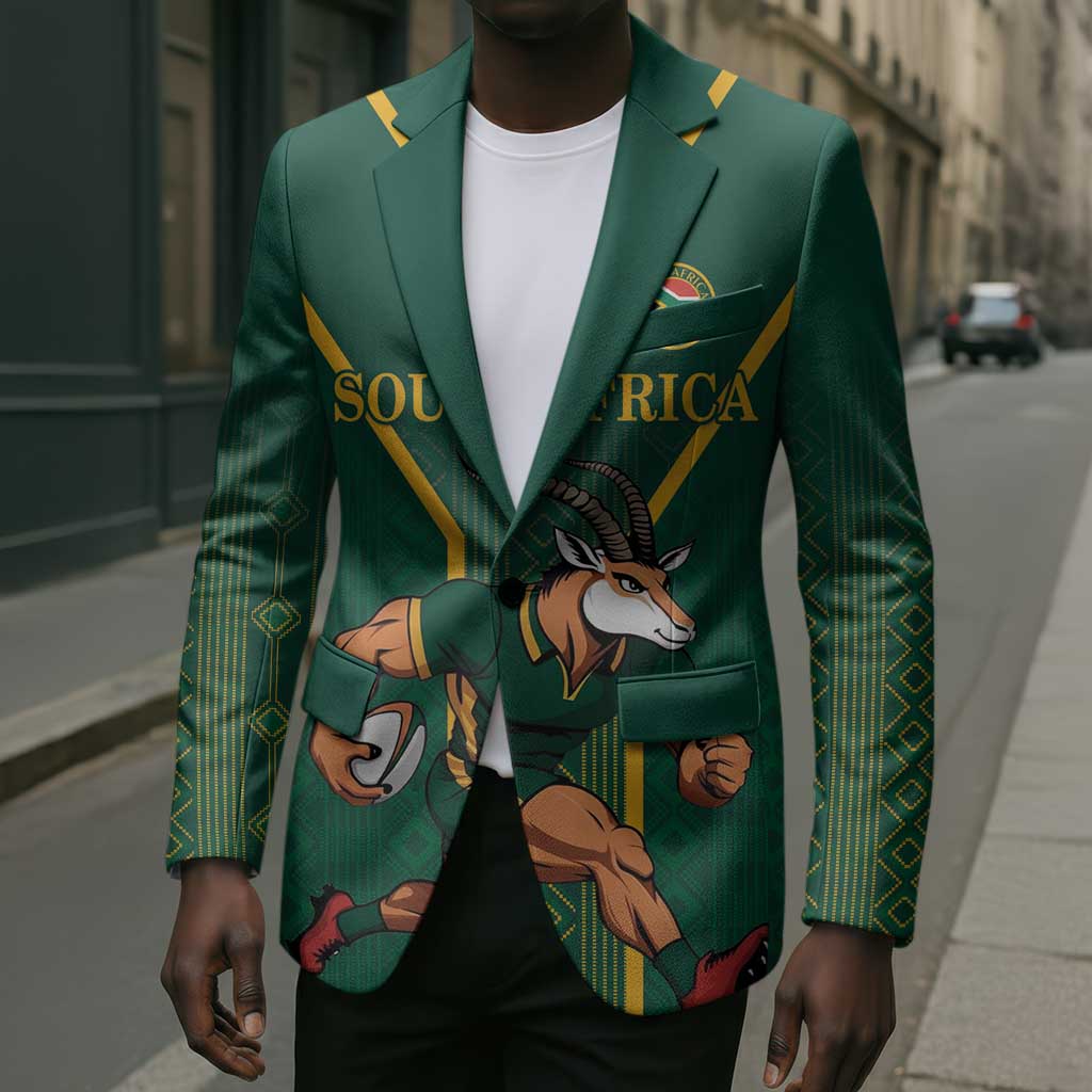 Custom South Africa Rugby Blazer Go Springboks - Wonder Print Shop