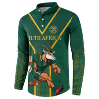 Custom South Africa Rugby Button Sweatshirt Go Springboks