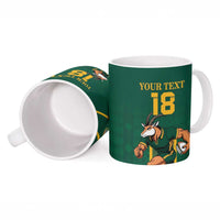 Custom South Africa Rugby Ceramic Mug Go Springboks - Wonder Print Shop
