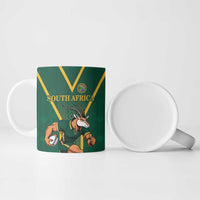 Custom South Africa Rugby Ceramic Mug Go Springboks - Wonder Print Shop
