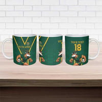 Custom South Africa Rugby Ceramic Mug Go Springboks - Wonder Print Shop