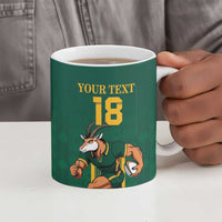 Custom South Africa Rugby Ceramic Mug Go Springboks - Wonder Print Shop