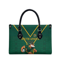 South Africa Rugby Leather Bag Go Springboks - Wonder Print Shop