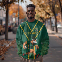 Custom South Africa Rugby Sweatshirt Go Springboks - Wonder Print Shop