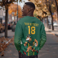 Custom South Africa Rugby Sweatshirt Go Springboks - Wonder Print Shop