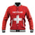 Custom Switzerland Football Baseball Jacket Red Crosses Go Champions