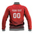 Custom Switzerland Football Baseball Jacket Red Crosses Go Champions