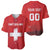 Custom Switzerland Football Baseball Jersey Red Crosses Go Champions