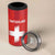 Custom Switzerland Football 4 in 1 Can Cooler Tumbler Red Crosses Go Champions