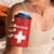 Custom Switzerland Football 4 in 1 Can Cooler Tumbler Red Crosses Go Champions