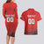 Custom Switzerland Football Couples Matching Long Sleeve Bodycon Dress and Hawaiian Shirt Red Crosses Go Champions