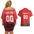 Custom Switzerland Football Couples Matching Off Shoulder Short Dress and Hawaiian Shirt Red Crosses Go Champions