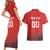 Custom Switzerland Football Couples Matching Short Sleeve Bodycon Dress and Hawaiian Shirt Red Crosses Go Champions