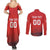 Custom Switzerland Football Couples Matching Summer Maxi Dress and Long Sleeve Button Shirt Red Crosses Go Champions