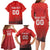 Custom Switzerland Football Family Matching Long Sleeve Bodycon Dress and Hawaiian Shirt Red Crosses Go Champions